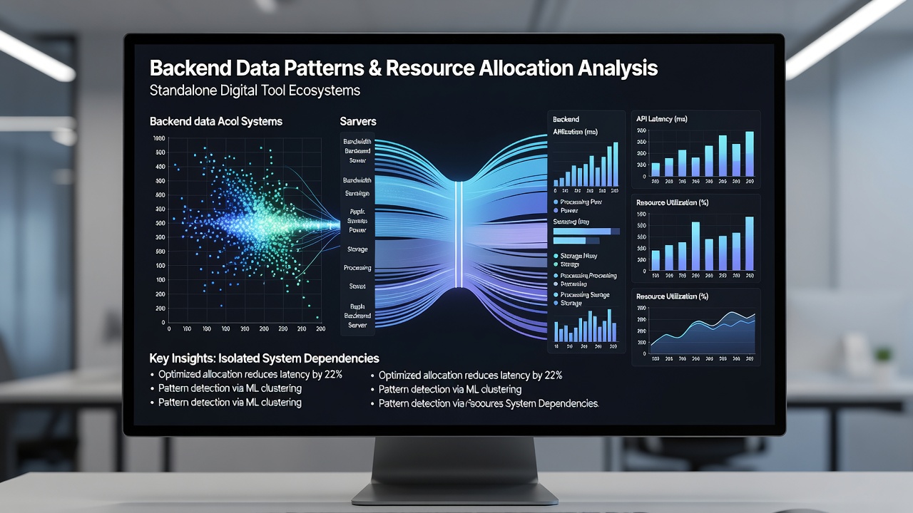 Visualization of data flow patterns influencing server resource distribution